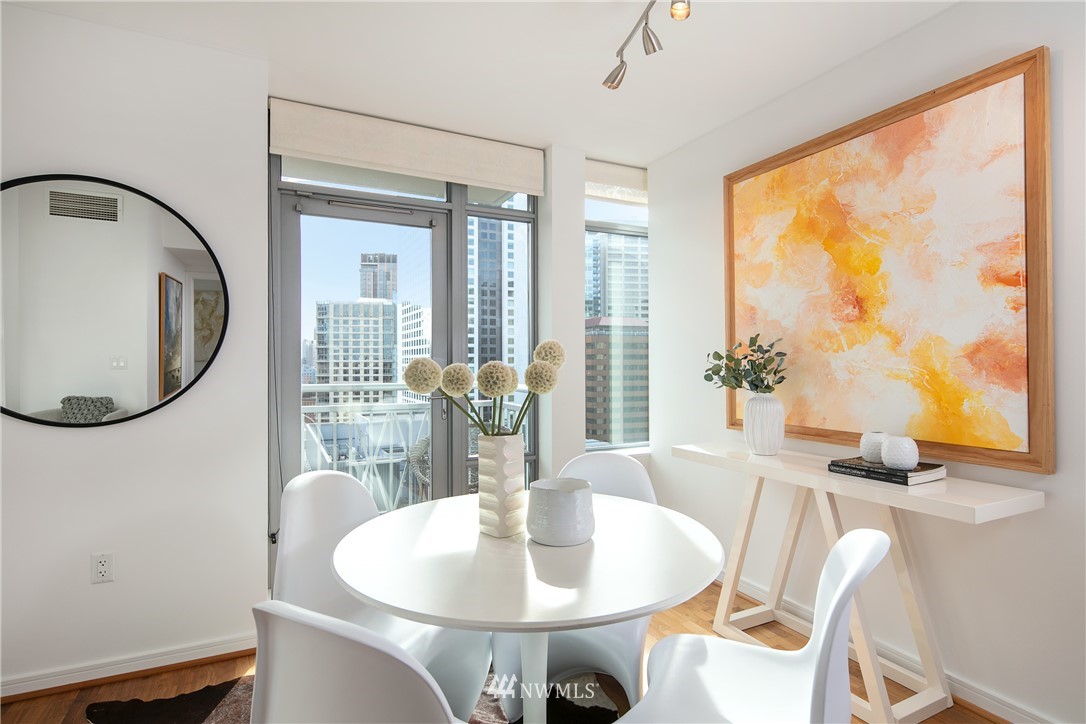 819 Virginia Street, Unit 2804 Seattle, WA 98101 - Photo 5 of 22 a view of a dining room with furniture window and outside view