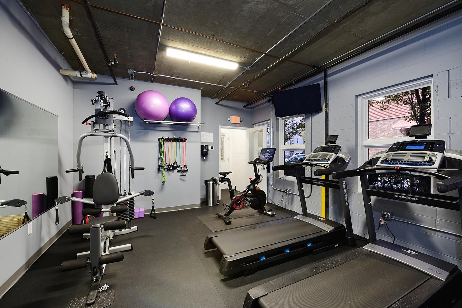 619 Adams Street, Unit 509 Hoboken, NJ 07030 - Photo 28 of 29 a room with gym equipment