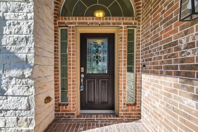 a view of front door of house