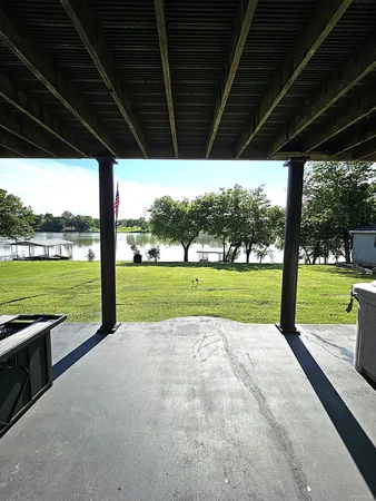 a view of swimming pool with garden view