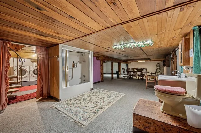 a view of a storage room