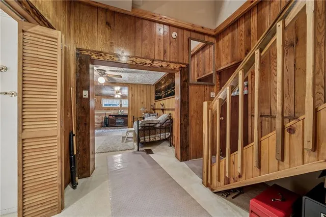 a view of a livingroom with furniture