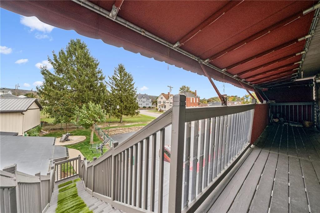 608 North Chestnut Street Derry, PA 15627 - Photo 46 of 50 a view of a balcony with wooden floor