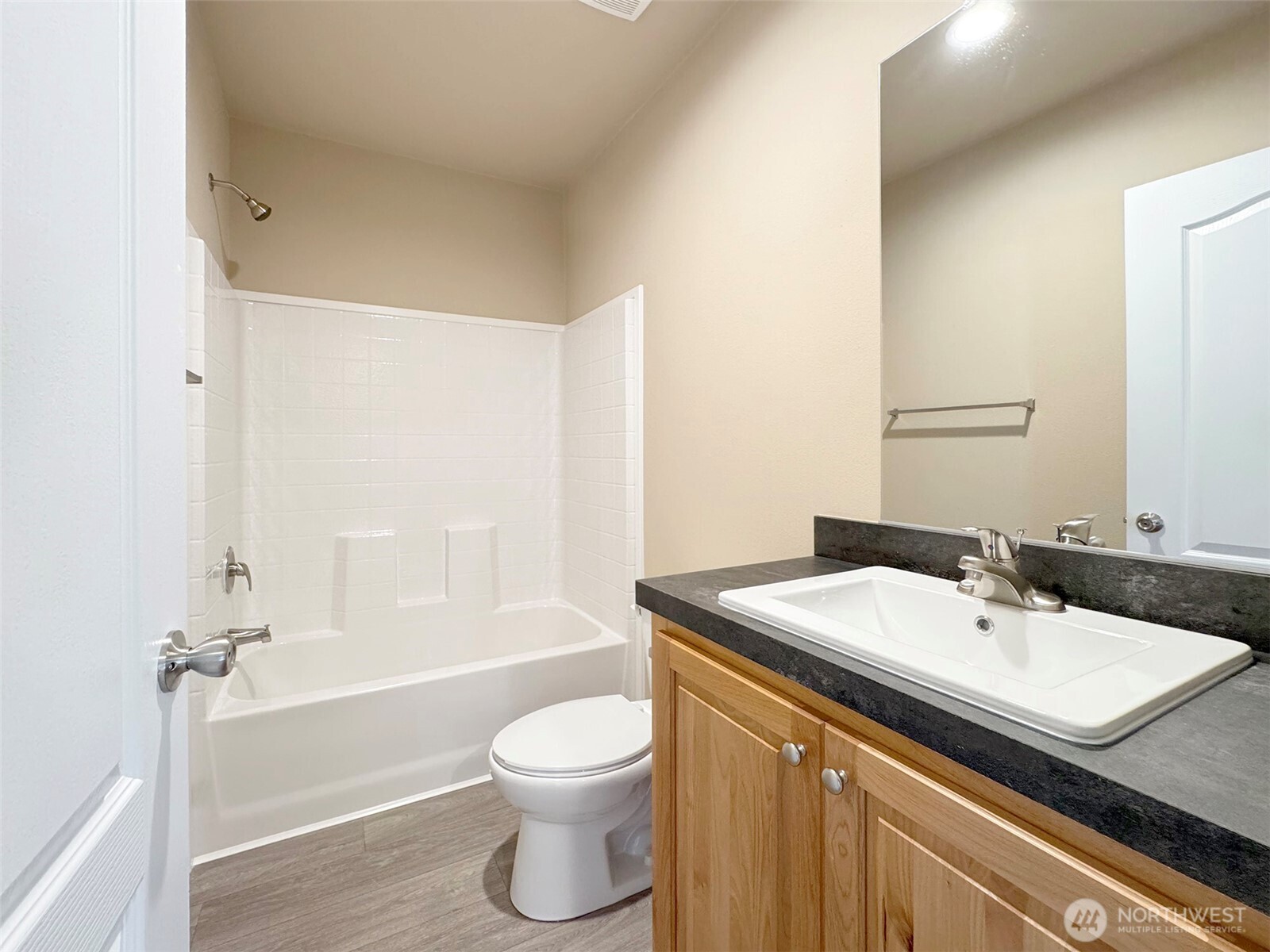 41 Butterfly Lane Pacific Beach, WA 98571 - Photo 27 of 37 a bathroom with a sink and a mirror