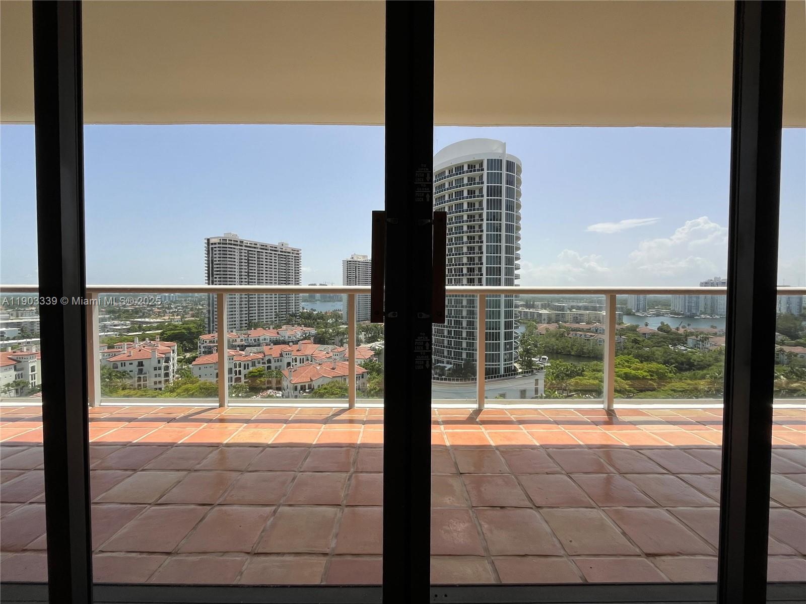 4000 Island Boulevard, Unit 1703 Aventura, FL 33160 - Photo 7 of 29 a view of balcony