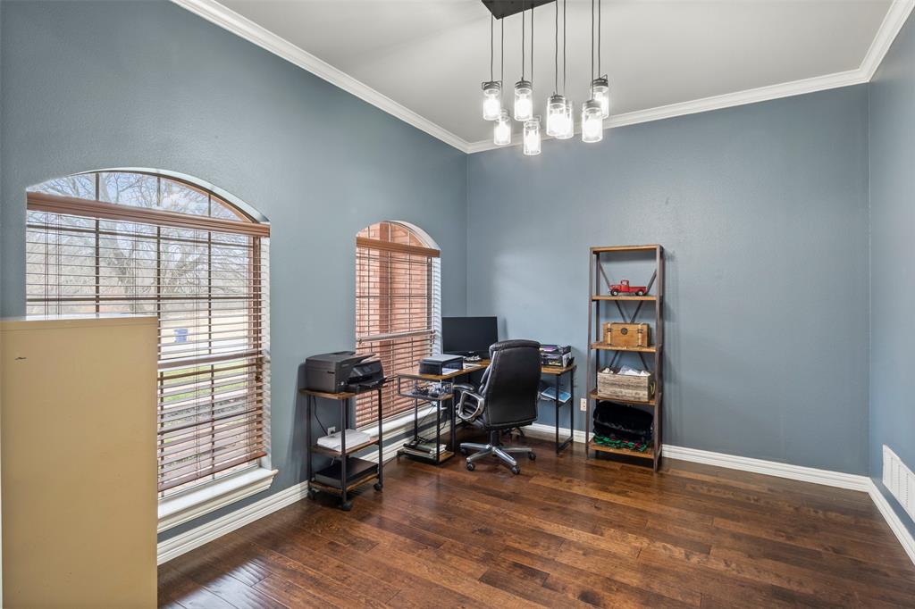 364 Preakness Place Road Van Alstyne, TX 75495 - Photo 8 of 40 a view of a livingroom with workspace and a window