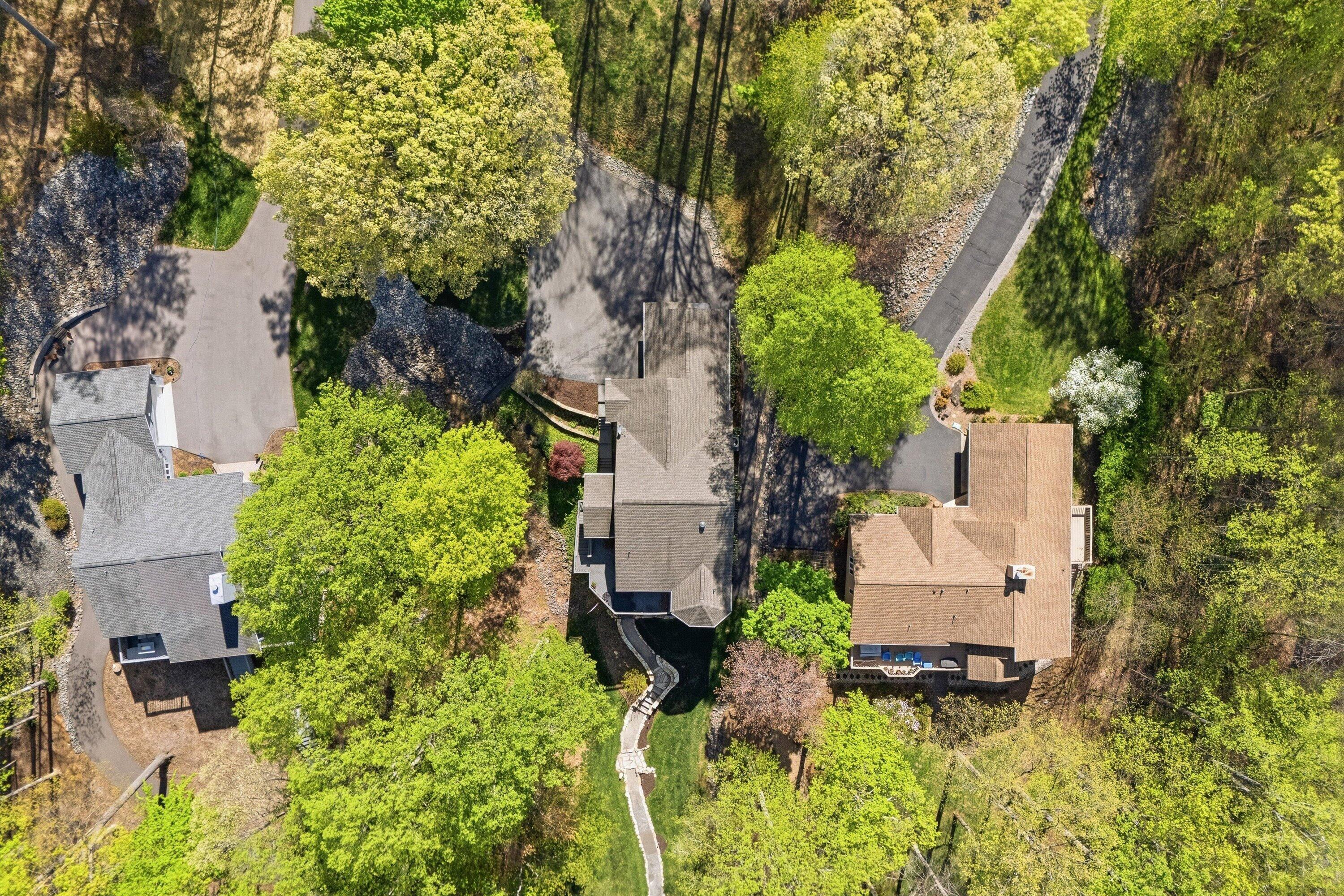 145 Channelview Drive Moneta, VA 24121 - Photo 19 of 62 an aerial view of residential house with outdoor space and trees all around