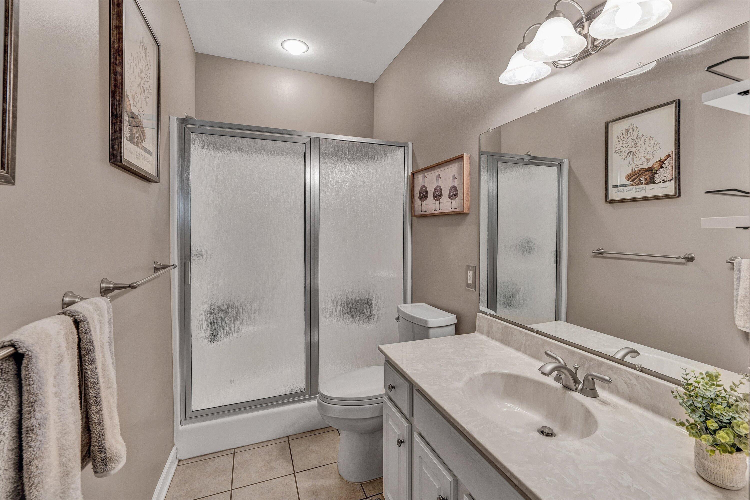 145 Channelview Drive Moneta, VA 24121 - Photo 30 of 62 a bathroom with a sink a toilet and shower