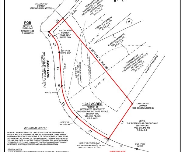 Tbd Ridge Lane Coldspring, TX 77331 - Photo 4 of 18 Survey - please see full copy in attachments