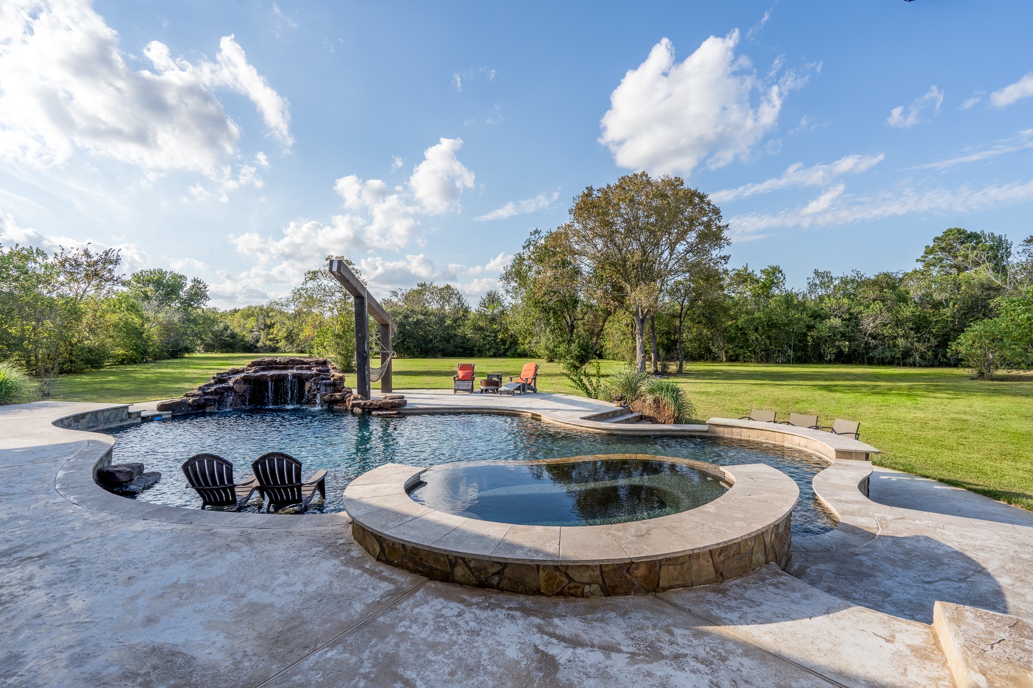 There are private views and an expansive backyard on your 3 acre lot.