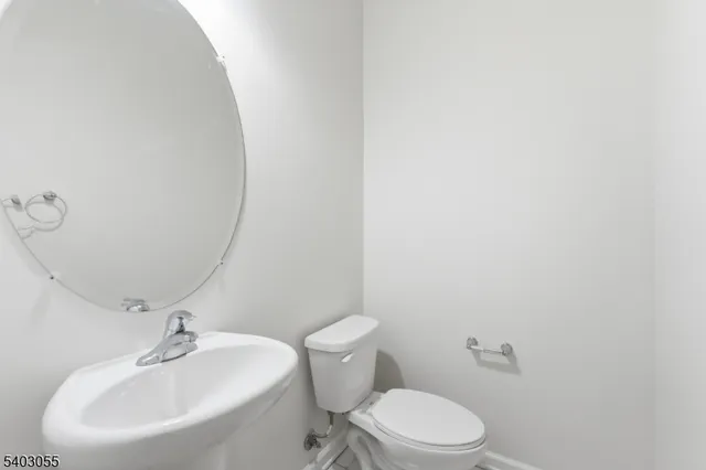 a bathroom with a sink a mirror and a toilet