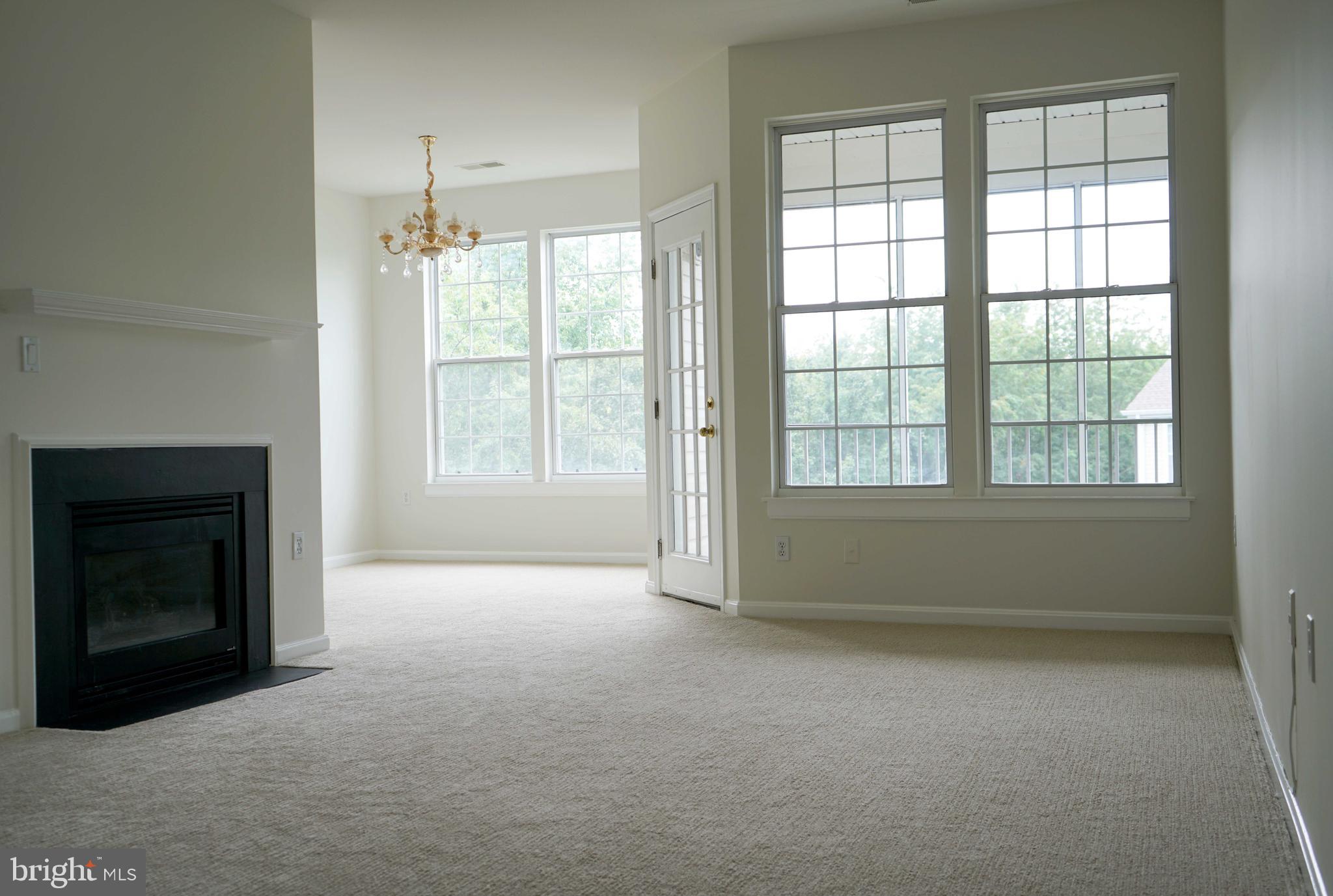 12004 Amber Ridge Circle, Unit B303 Germantown, MD 20876 - Photo 3 of 25 an empty room with windows and fireplace