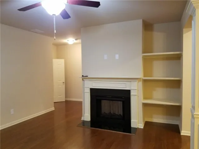 a view of a livingroom with a fireplace