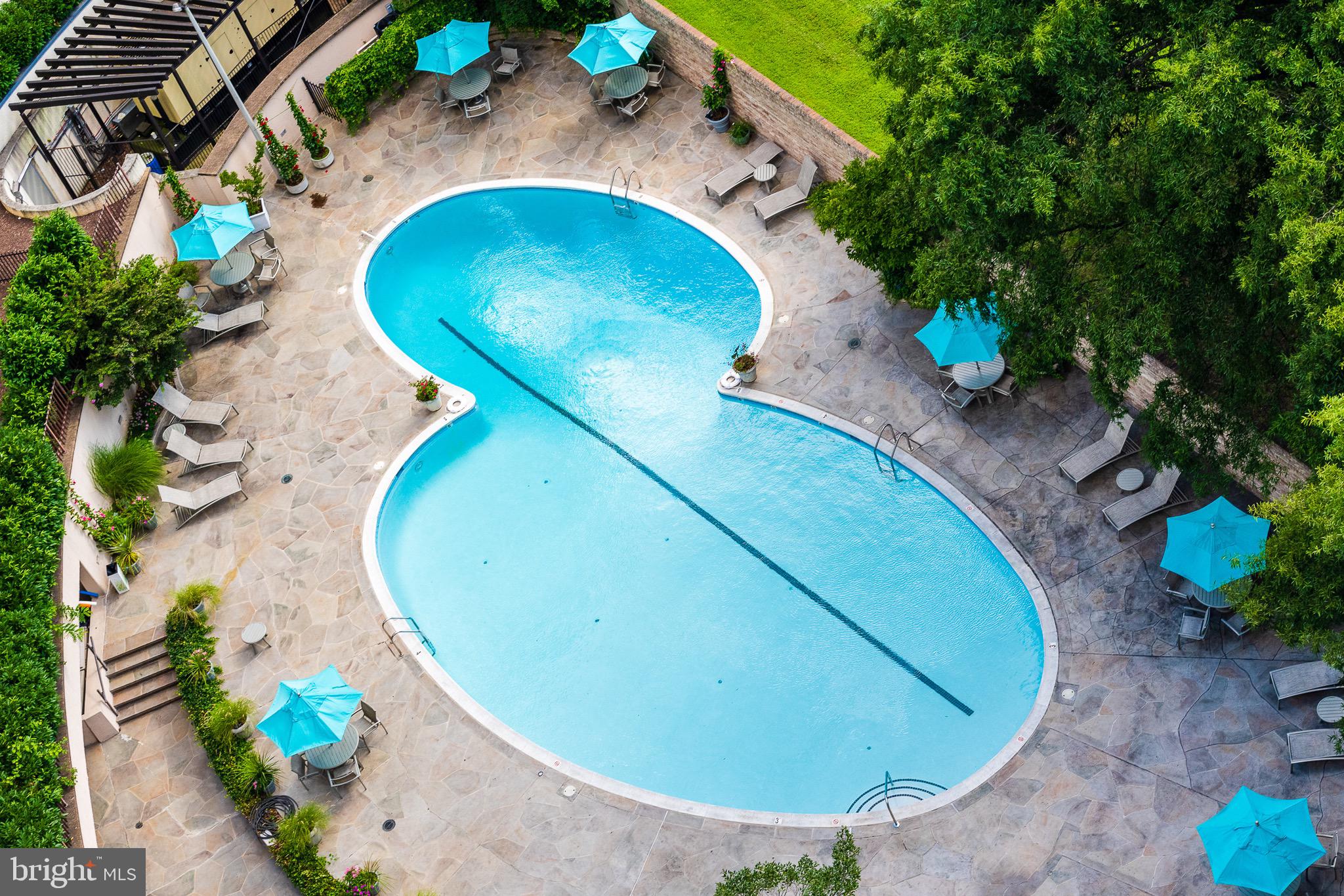 2700 Virginia Avenue Northwest, Unit 109 Washington, DC 20037 - Photo 33 of 47 an aerial view of a swimming pool