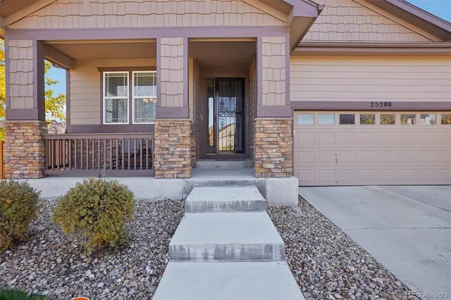 a front view of a house