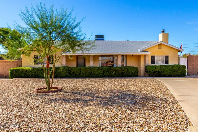 a house with a street view