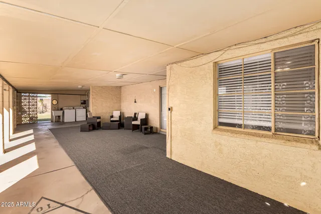 a view of a livingroom with furniture