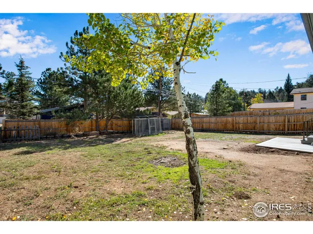 a backyard of a house
