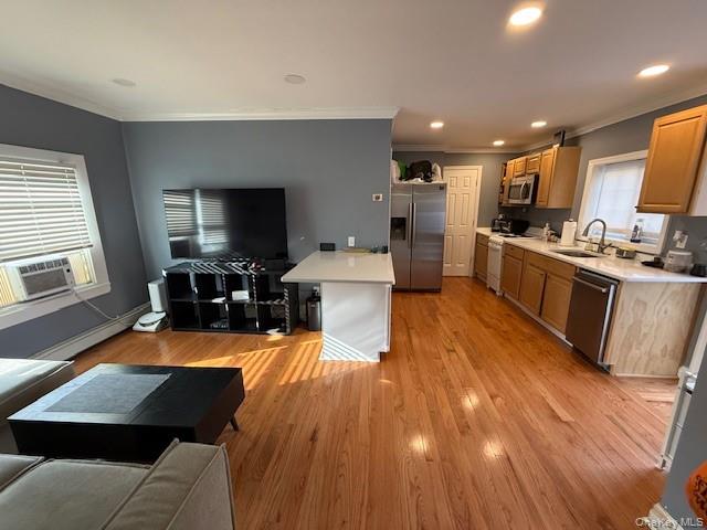 3 Union Place, Unit B Huntington, NY 11743 - Photo 15 of 15 a large kitchen with lots of counter top space and stainless steel appliances