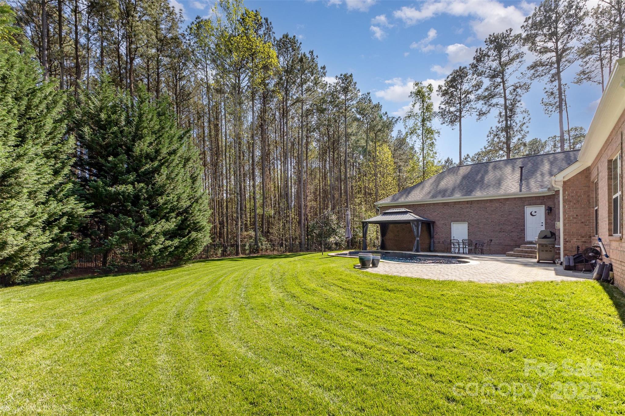 574 Barber Loop Mooresville, NC 28117 - Photo 30 of 34 a view of a house with a yard patio and fire pit
