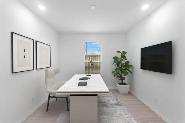 a view of an empty room