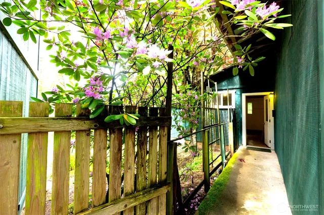 a view of a house with a tree