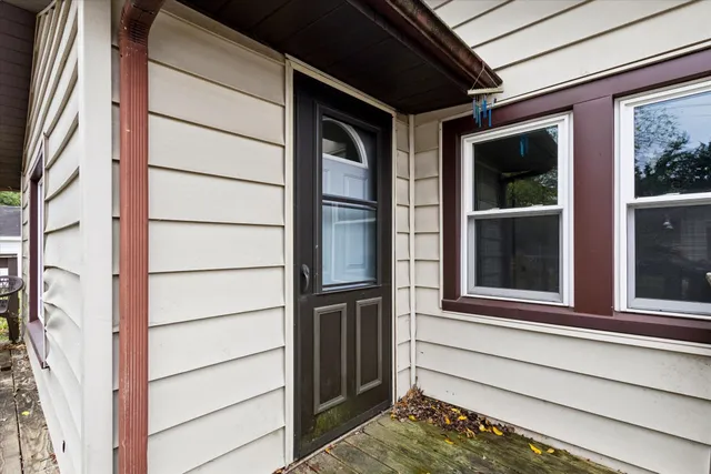 a view of front door