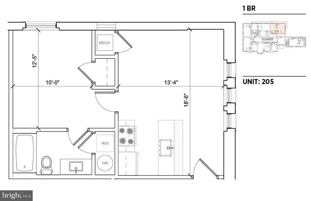 $1,045 | 1304 St Paul Street, Unit 1BR, Baltimore, MD 21202