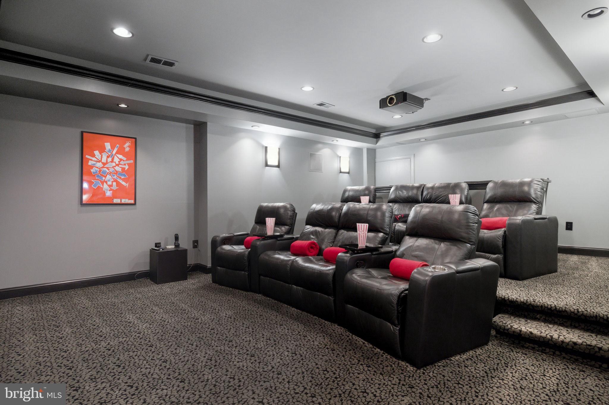 22455 Pine Ridge Court Ashburn, VA 20148 - Photo 72 of 99 Private Movie Theater - Seats & Equipment convey