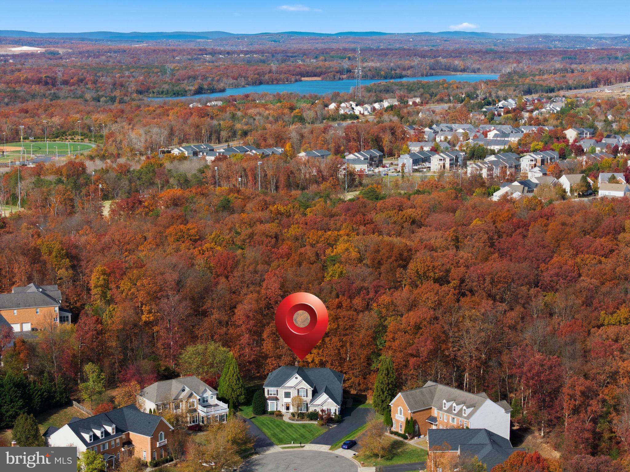 22455 Pine Ridge Court Ashburn, VA 20148 - Photo 94 of 99 Aerial Cul-de-sac View