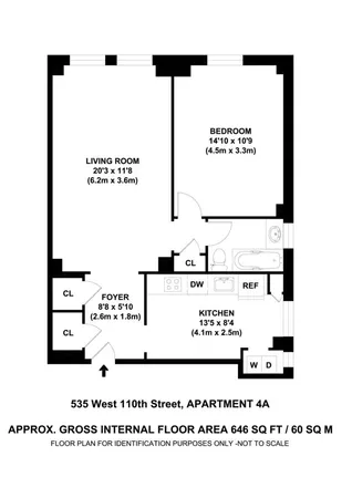 $699,000 | 535 West 110th Street, Unit 4A | Morningside Heights