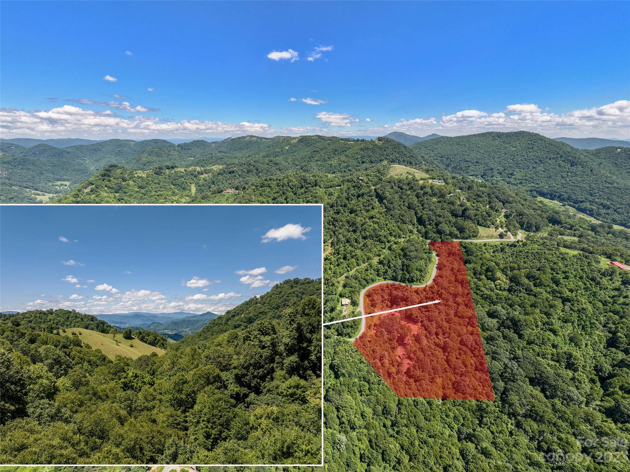 a view of a big yard