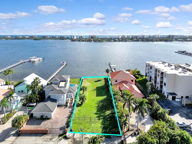 a view of a city and lake