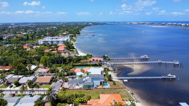 an aerial view of a city