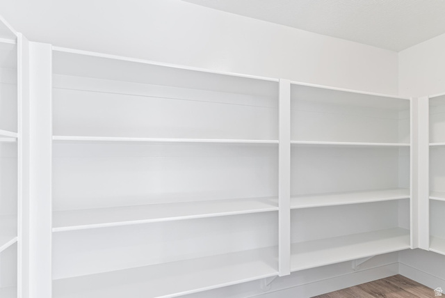 387 Slant Road, Unit 30 Spanish Fork, UT 84660 - Photo 8 of 25 Built-in white shelving with multiple storage levels, featuring wood-finish flooring