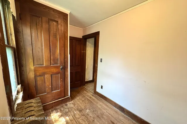 a view of front door