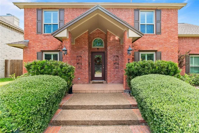 a front view of a house