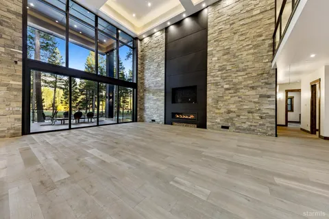 a view of an entryway with a door