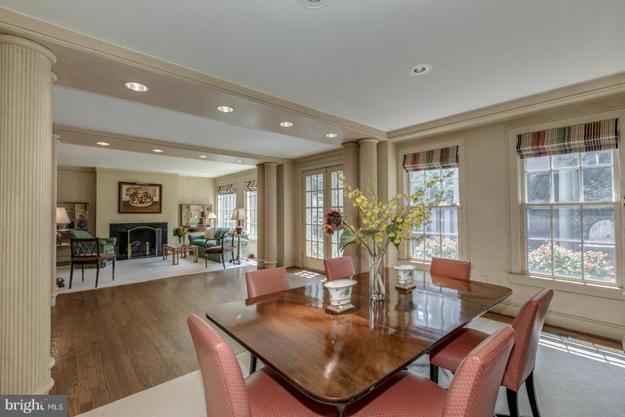 2810 R Street Northwest Washington, DC 20007 - Photo 4 of 14 a dining room with furniture and wooden floor
