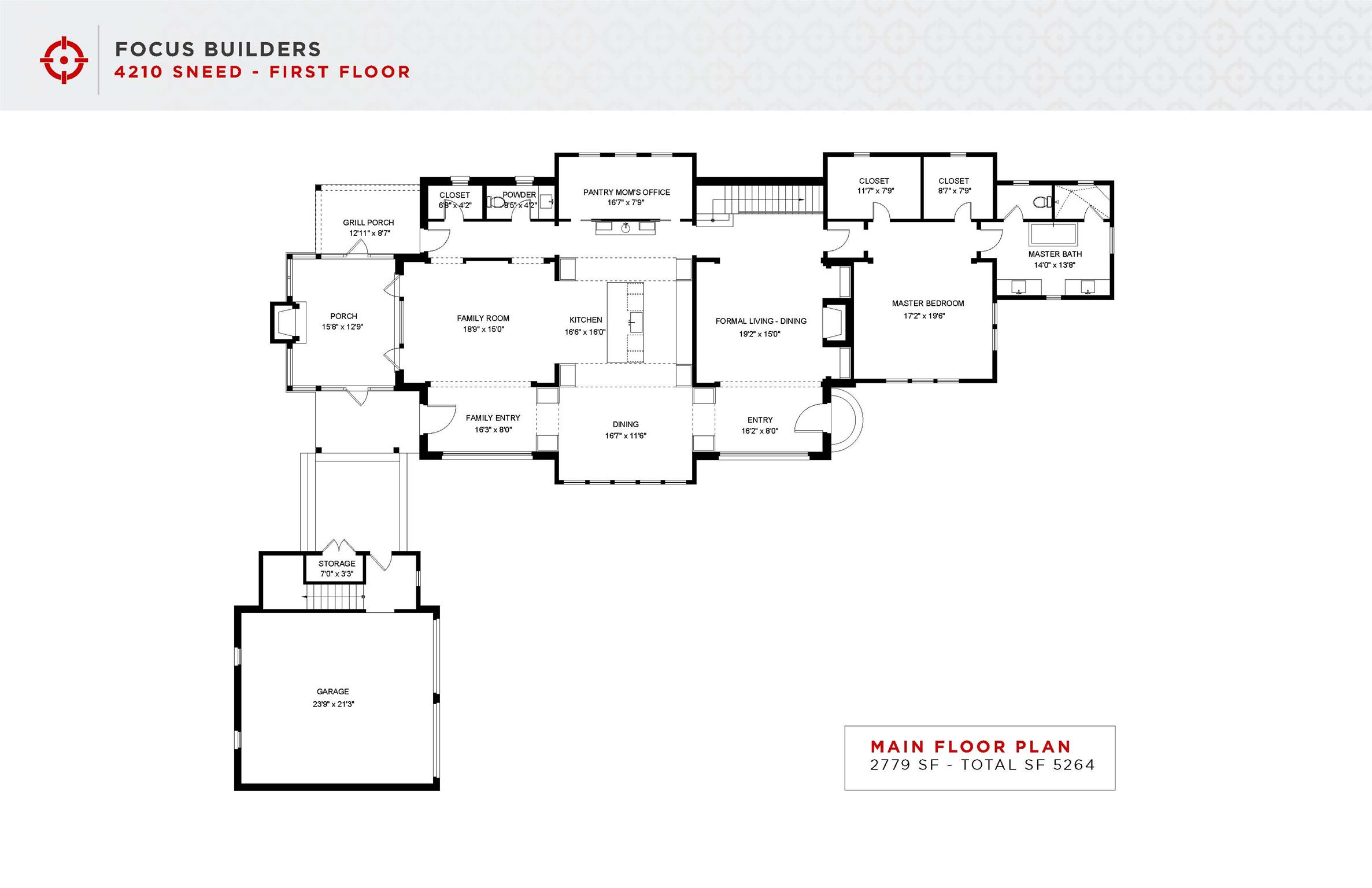 4210 Sneed Road Nashville, TN 37215 - Photo 2 of 3 First Floor Plan
