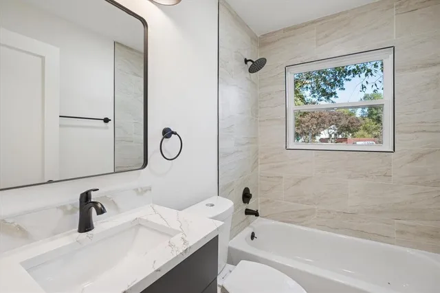 a house view with garden space