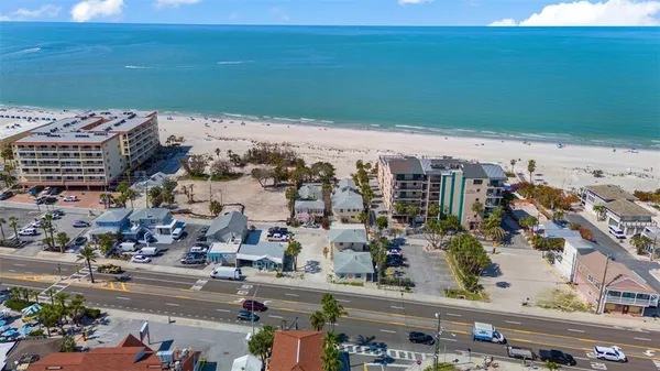 a view of an ocean and beach