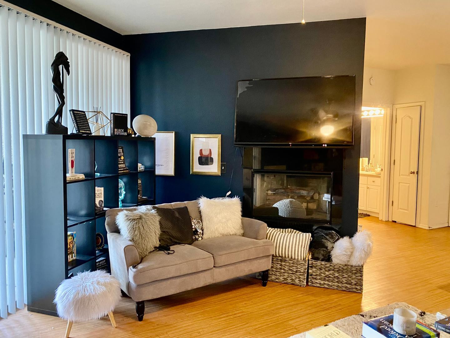 1701 East Colter Street, Unit 388 Phoenix, AZ 85016 - Photo 13 of 22 a living room with furniture and a fireplace