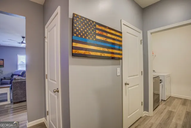 a view of closet area