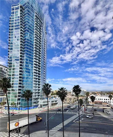 a view of balcony with city view
