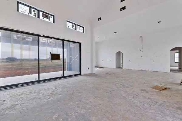 a view of an empty room