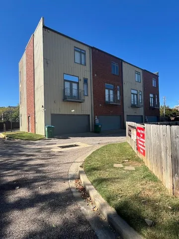 a view of an entrance of the building