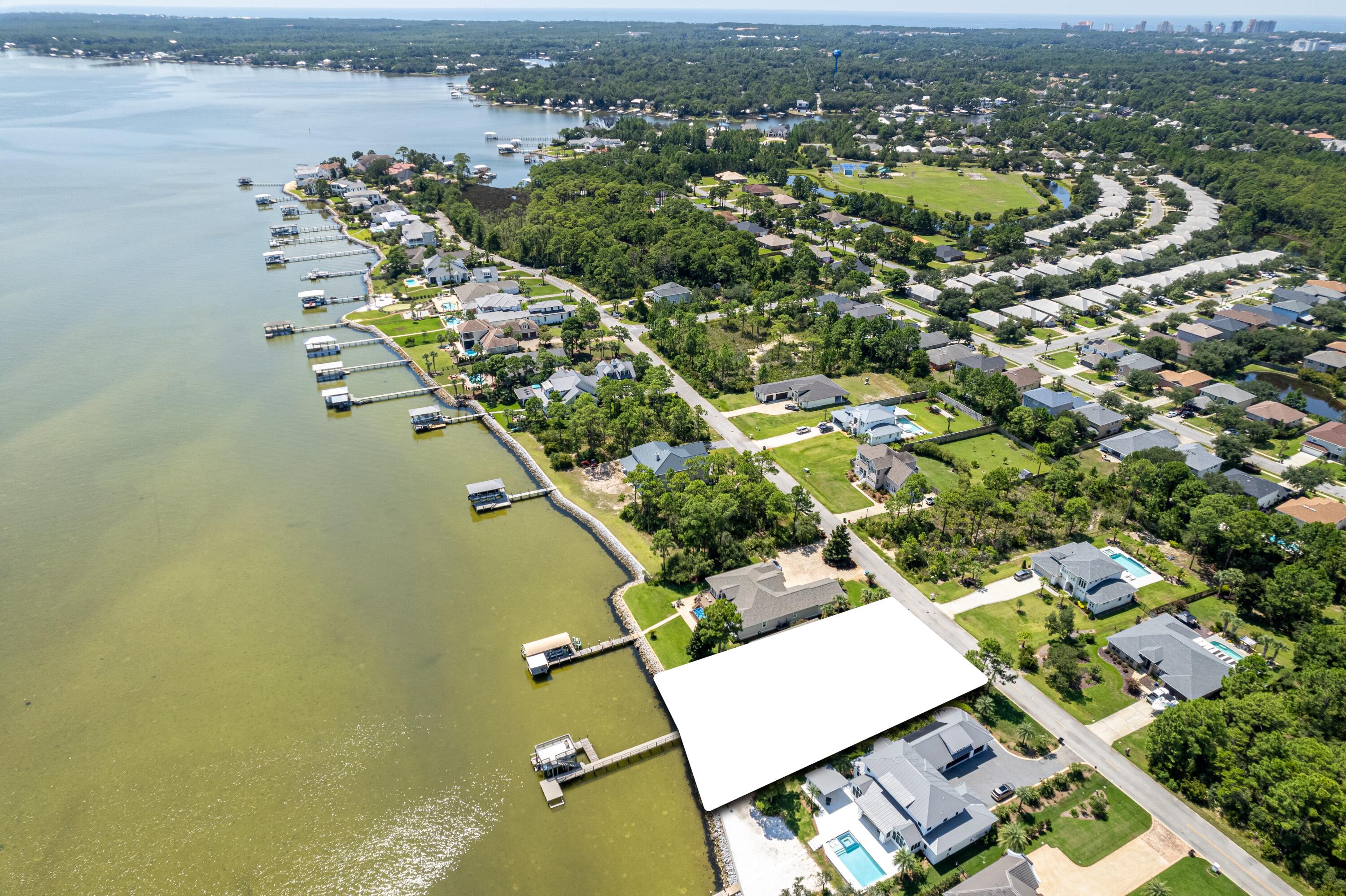 1421 Driftwood Point Road Santa Rosa Beach, FL 32459 - Photo 7 of 7 an aerial view of a house with a lake view