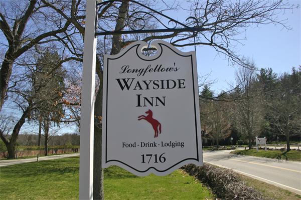 150 Wayside Inn Road Sudbury, MA 01776 - Photo 3 of 6 a sign that is on the side of the road