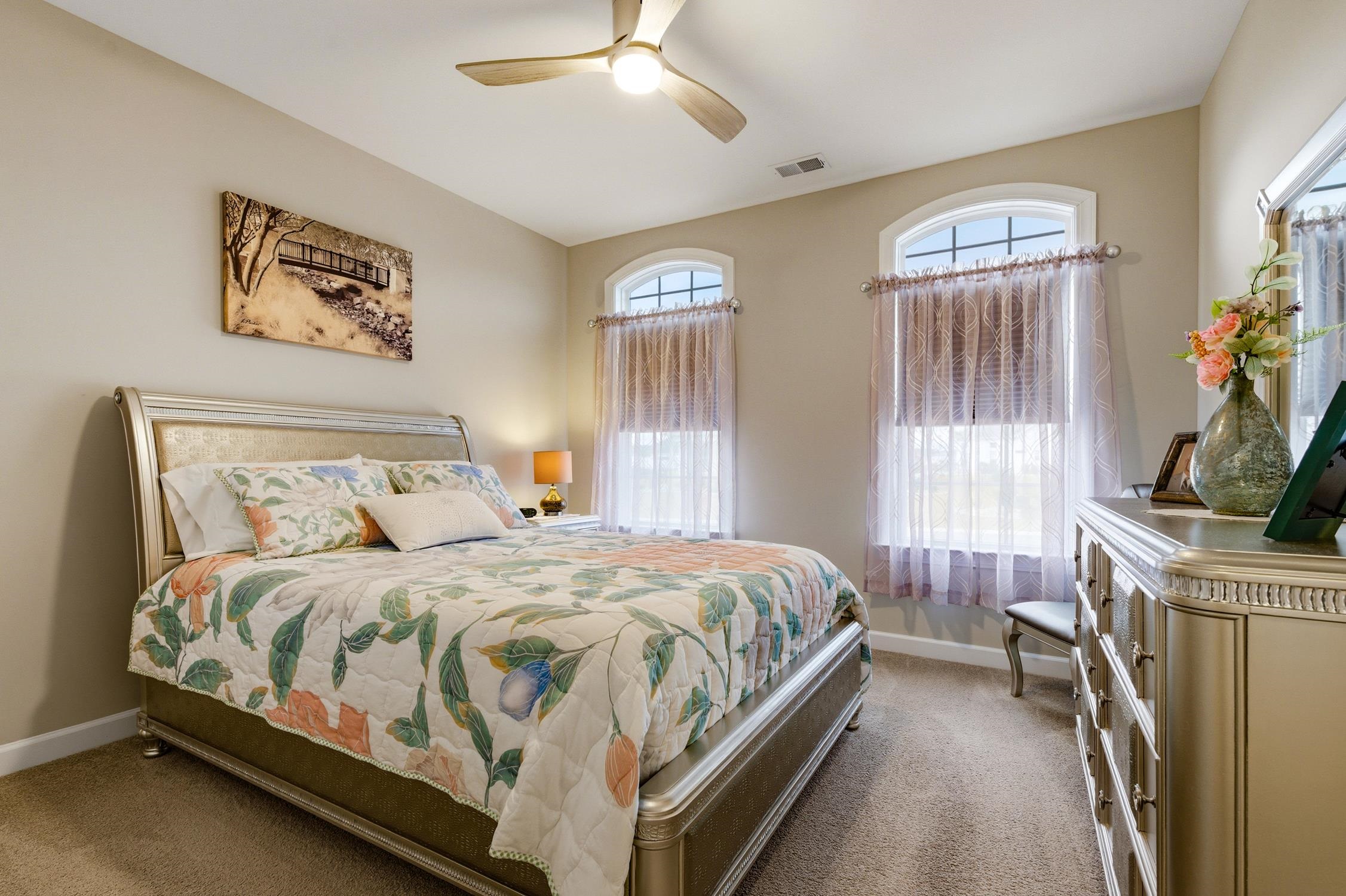 236 Bluestem Loop Little River, SC 29566 - Photo 23 of 40 Bedroom featuring ceiling fan and carpet floors